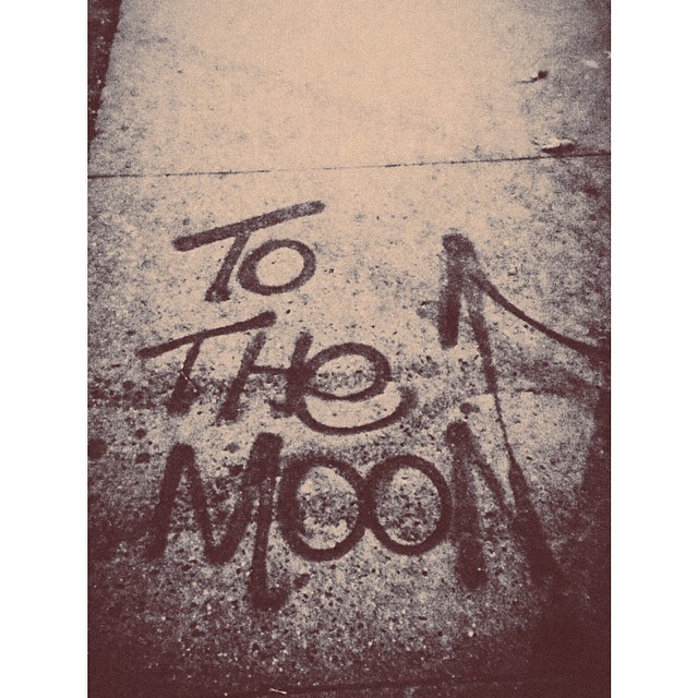 in-a-vat:  #Street #typography #moon #graffiti #bushwick #nights #nyc #astronomy