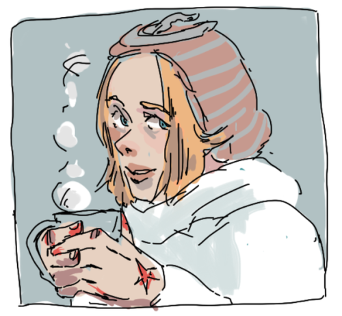 ritos-i:Some old Twitter doodles about Johnny and coffee
