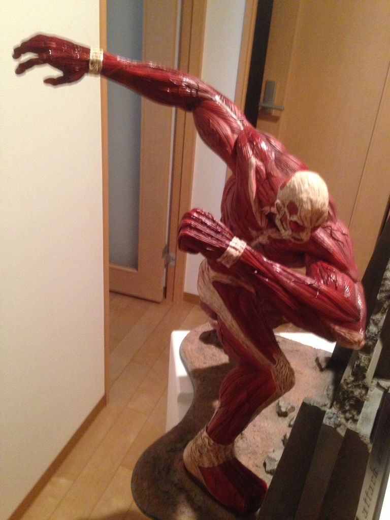 Isayama blogged that he received his own Colossal Titan, via the Ultimate Modeling