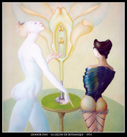 adhemarpo:  Leonor Fini  - La Leçon de Botanique  - 1974