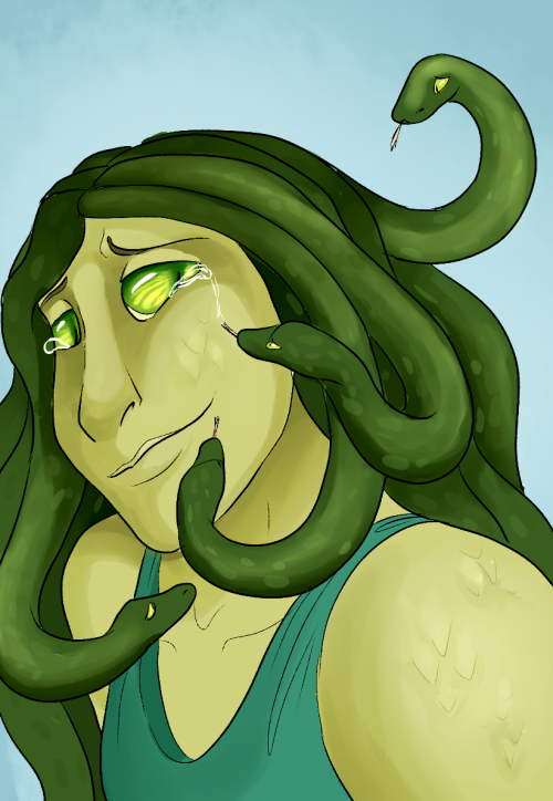 I just think Medusa deserves love and care ok (I’m also very jealous of her built in pet snakes) (an