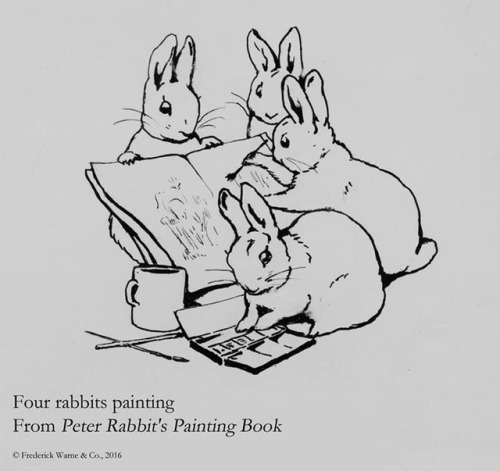 Images from Peter Rabbit’s Coloring Book.