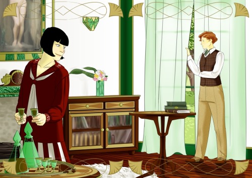 dirtyriver: My Phryne Fisher commission by @9musesandanoldmind, in a setting inspired by the descrip