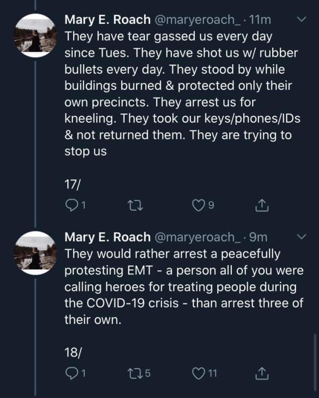 kanejjs:phoenixonwheels:READ. EVERY. WORD. OF. THIS.  Account of a medical team out in St. Paul last night.Link to original tweet thread.