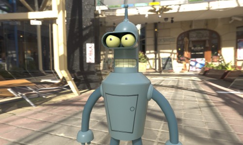 My 2nd project in Maya: Bender from Futurama. This was so much fun! I ran into quite a few challenge