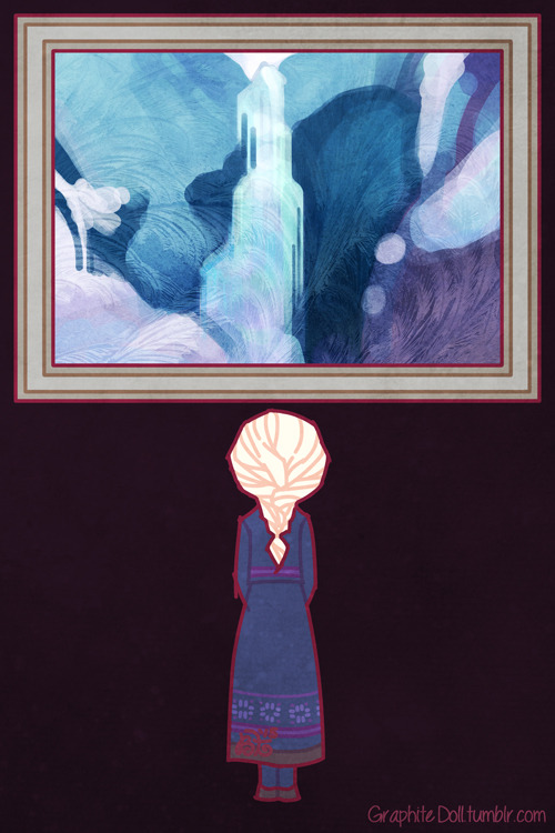 lorelei-lilyprincess:  graphitedoll:I’ve started talking to the pictures on the walls.i’ve always found the use of paintings in Frozen to be rather brilliant.UTSUKUSHII!!! O/////o I’m speechless. 