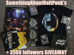 somethingaboutdaftpunk:  Alright, it’s time! I do this daft giveaway for thank you all, you, my dear followers, my darlings. Thank you for always be there when I need you, thank you for like and reblog my posts, thank you for all the kind messages you