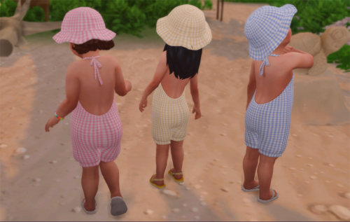 littletodds: Sulani Romper Recolour (Requires Sulani!) and Matching Hats (Base Game)Romper Mediafire
