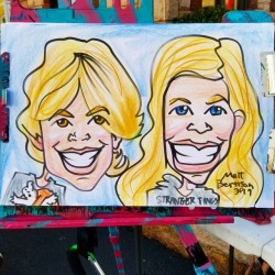 Caricature from Oktoberfest in Framingham.