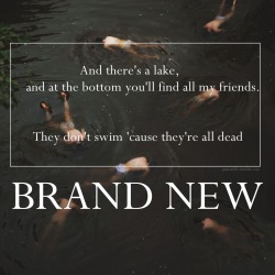 panicarlile:  Brand New // At the bottom