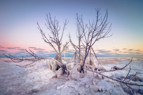 Ice Formations at Bradford Beach by Paul Frederickson