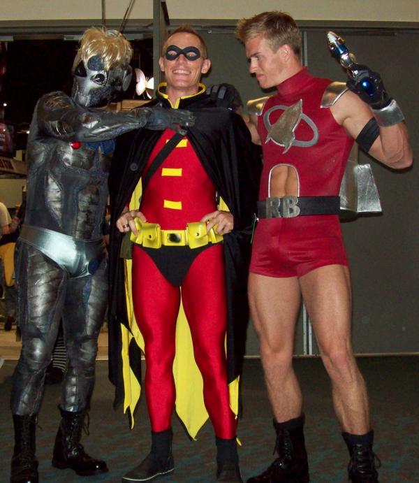 heroperil:  James Ellis as “Rocketboy” at Comic Con 2008.     Final pic is