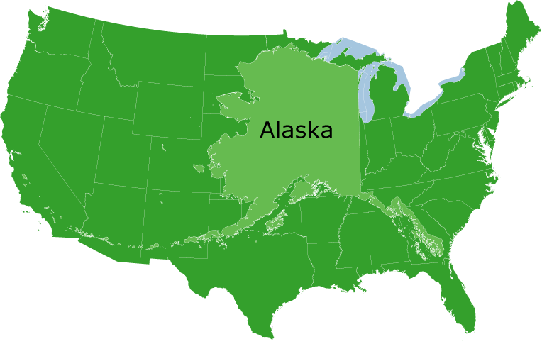 Comparison Of Alaska To The Mainland US Maps On The Web Tumblr Mo0e0lc4Xg1rasnq9o1 1280