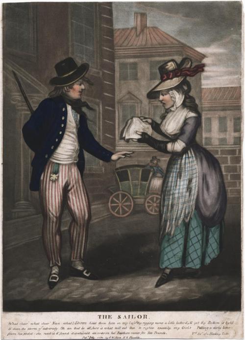 The sailor [graphic]. Pub. July 1792 by S.W. Fores, N. 3 Piccadilly, London. Lewis Walpole Libr