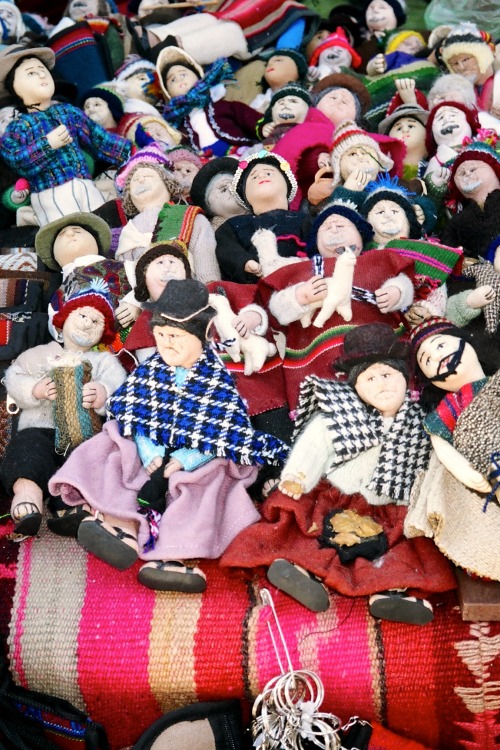 Dolls in Quechua Costumes, Market, Tarabuco, Bolivia, 2007.One of the last great American indigenous