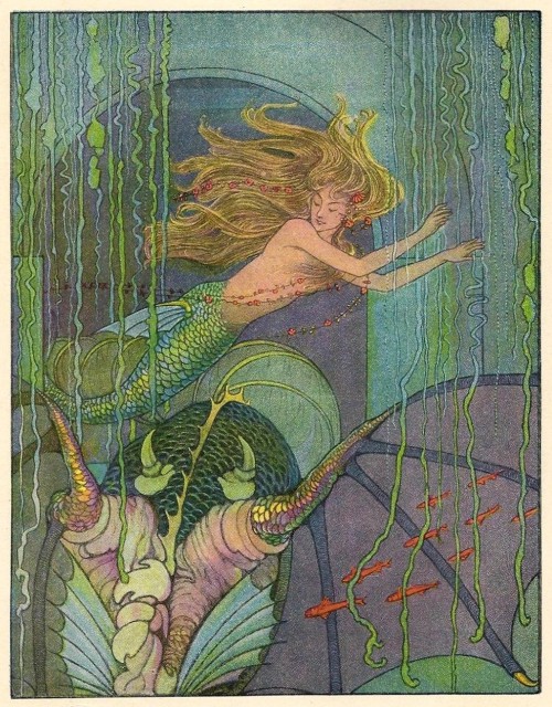 Mermaid ~ The Magical Man of Mirth ~ Illustrated by Elenore Plaisted Abbott & Helen Alden Knipe 