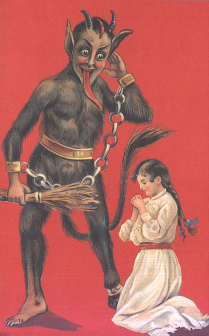 odditiesoflife:  Meet Krampus the Devil of Christmas  Half-goat, half-demon, all