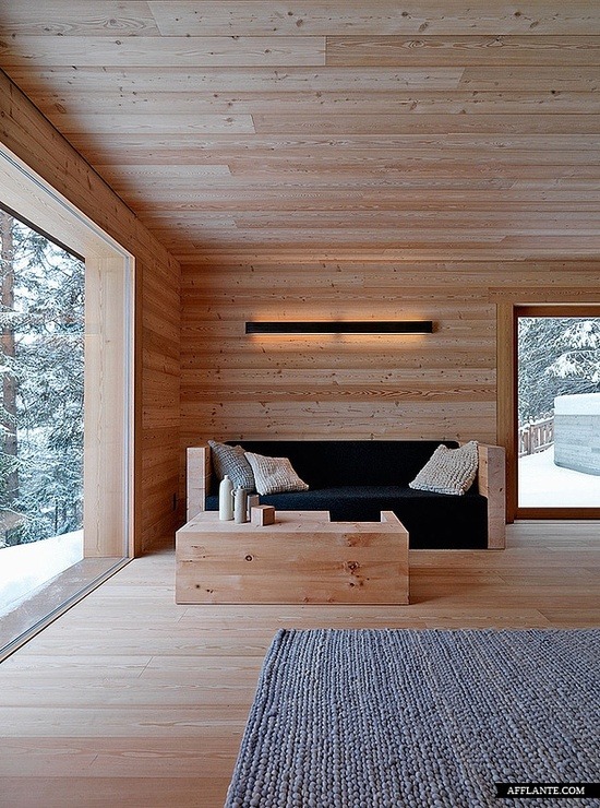 justthedesign:  Living Room At The Cabin in Fanes-Sennes-Braies, Italy By EM2