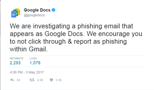 nbcnightlynews: CONSUMER ALERT: A massive phishing attack is spreading to millions of Google users: 