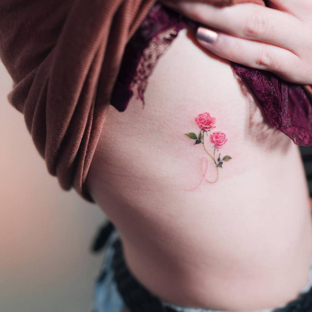 47 Brilliant Rose Tattoos Designs On Rib  Tattoo Designs  TattoosBagcom