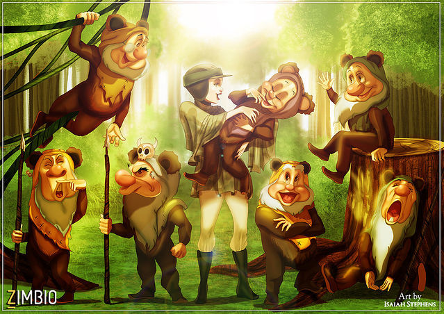 mrleozombie:  thegeekogecko:  blacklunch:  Star Wars/Disney Princesses Crossover