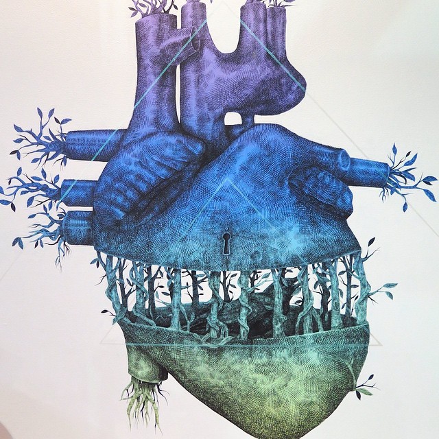instagram:  Creating Murals of Imagined Creatures the Whole World Can See with @alexis_diaz