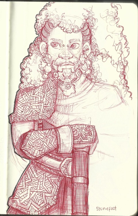 gremlinloquacious: The Seven Fathers of the Dwarvesalso entitled: Laura doodles pretty dwarf dudes