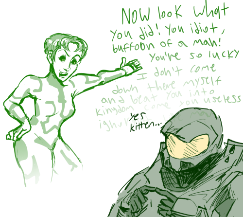 cortana and her sweaty bf