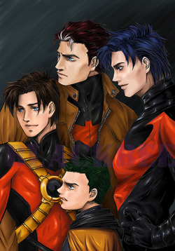 Eh7150:  Nightwing.red Hood.red Robin &Amp;Amp; Robin 