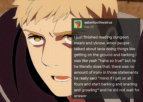 Dungeon Meshi + Text Posts