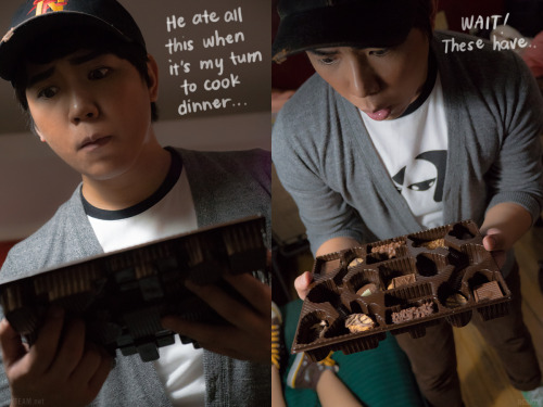 amgodfrey88:  behindinfinity:  We like to think that something like this led to Tadashi programming allergy precautions into Baymax. (•–•) Big Hero 6Hiro and Tadashi cosplay by Jin (me) and Miguel | photos by Reskiy More of our BH6 photos: [✖] 