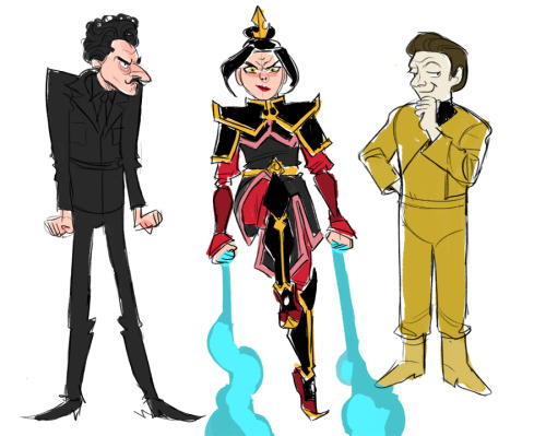 caseyboots:  Me and Lisa and Anna and Olivia just got done with our livestream! Which I again forgot to promote here, whups!! The theme was villains this time, so I did Dmitri from Grand Budapest Hotel, Azula and Lore (Data’s brother) 