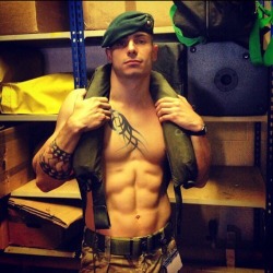 No asking/telling worries, just Hot Military Men