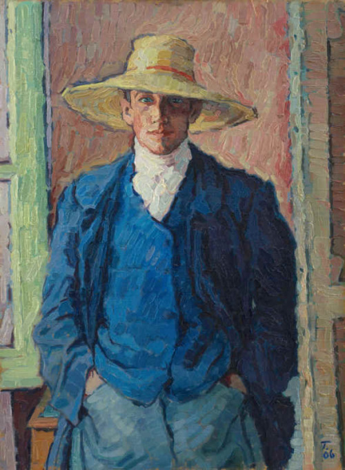 19thcenturyboyfriend:Self-portrait (1906), Rudolf Tewes
