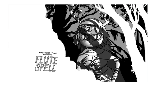 Flute Spell - title carddesigned by Sam Aldenpainted by Joy Angpremieres Saturday, March 12th at 7/6c on Cartoon Network