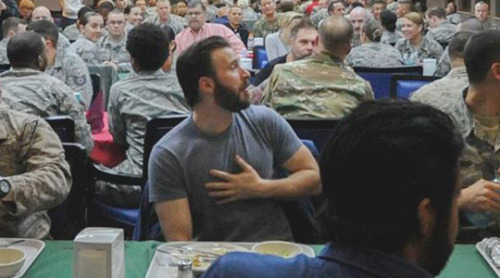 beardedchrisevans:USO Holiday Visit -  Incirlik Air Base Turkey