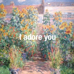 asturoids:  The Artist’s Garden At Vétheuil ~ Claude Monet 