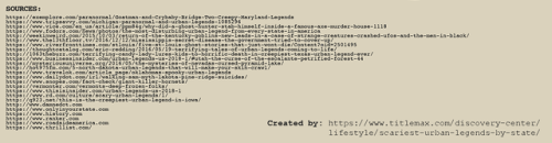 unexplained-events: Scariest Urban Legends In Each State HERE is the link for those of you who want to read a text version of the list. 