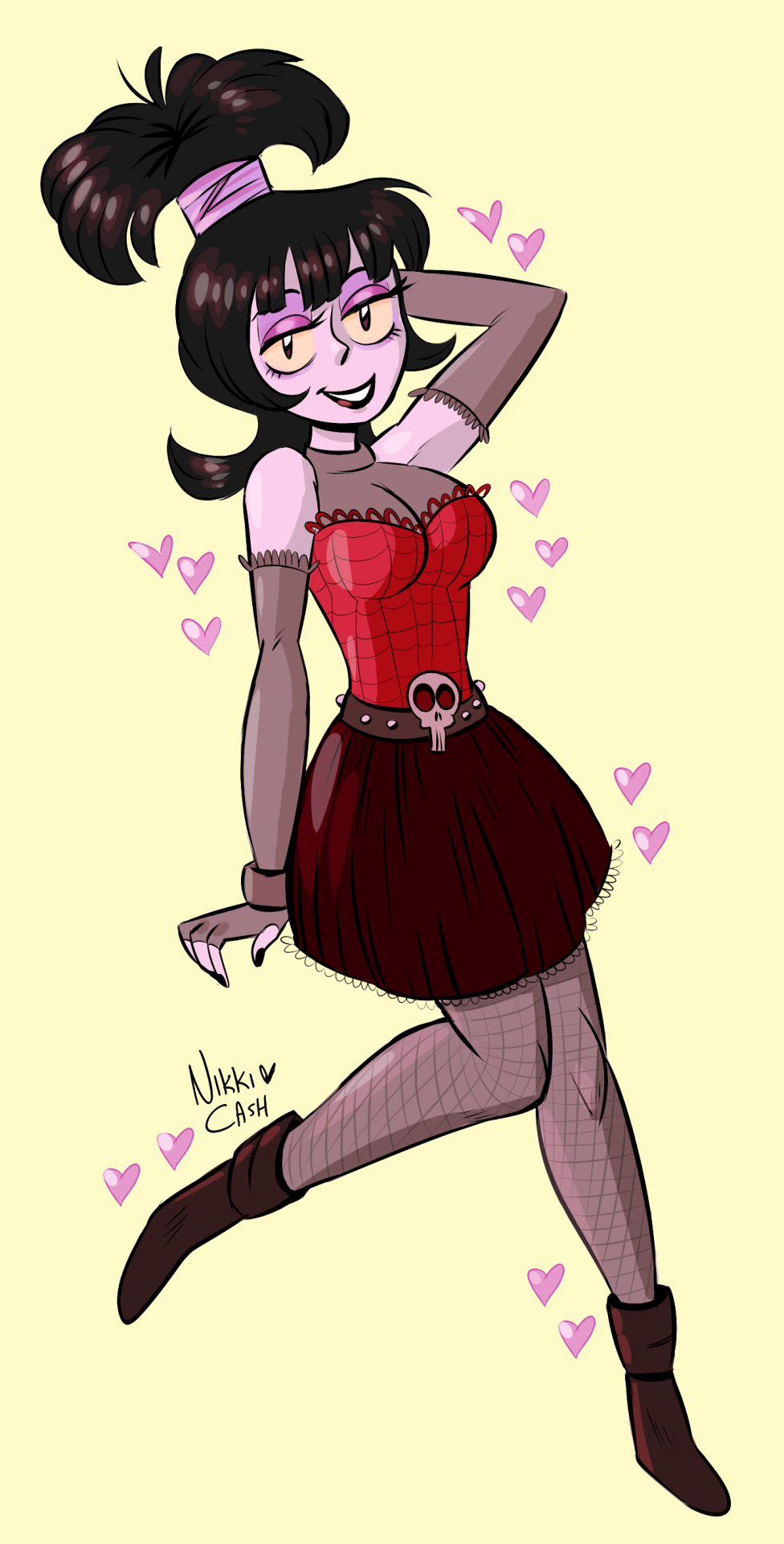 grimphantom:nackem:nackem:Well, I drew a sexy looking Lydia Deetz after drinking