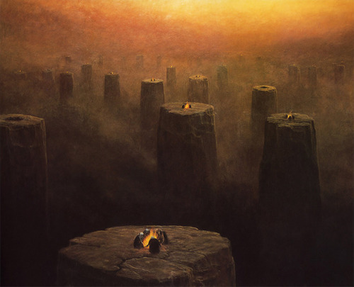 crossconnectmag:Zdzislav Beksinski (previously) (1929-2005)was a Polish painter, photographer