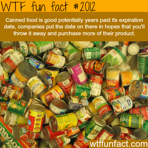 wtf-fun-factss:  Canned food facts - WTF fun facts