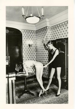 scentofslave:  Interior, 1977 by Helmut Newton