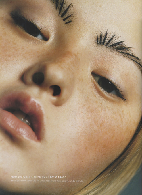 hagjul: THE FACE January 2001, BEAUTY PORTFOLIO 2001  Devon Aoki by Liz Collins 