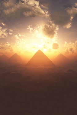 Pyramids.