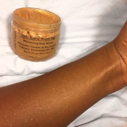 barbiedrugstore:Nude Acacia - Gold N’ Gleam Shimmering Body ButterCost $10Find Here