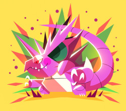 julesdrawz:  Nidoking