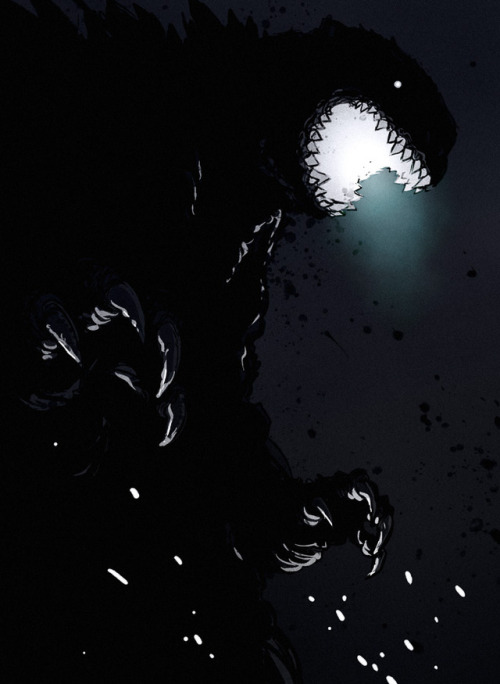 pixelated-nightmares: Godzilla by mooncalfe