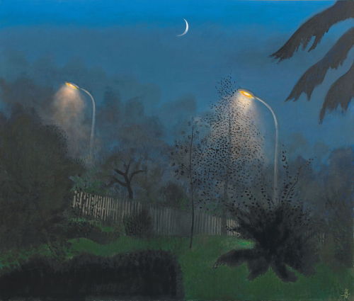 lawrenceleemagnuson:Wolfgang Mattheuer (Germany 1927-2004)Abendnebellandschaft - Evening Fog Landsca