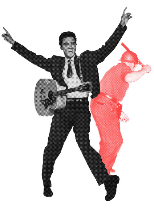 YouCan Do Anything But– Black: Elvis Presley, 1958. Red: Memphis Police, 1964.