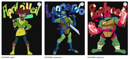 giraffenecc:  Made some designs of the turtles